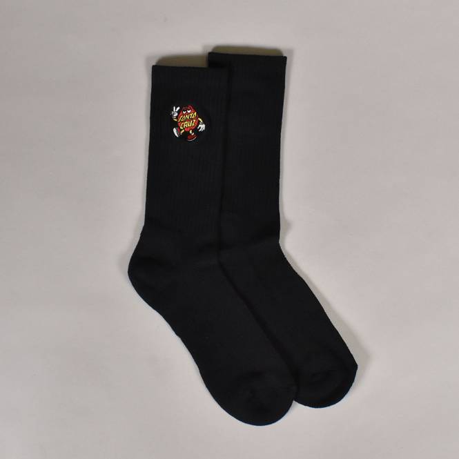 Santa Cruz Skateboards Dot Guy Sock - Black