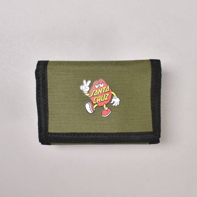 Santa Cruz Skateboards Dot Guy Wallet - Deep Olive