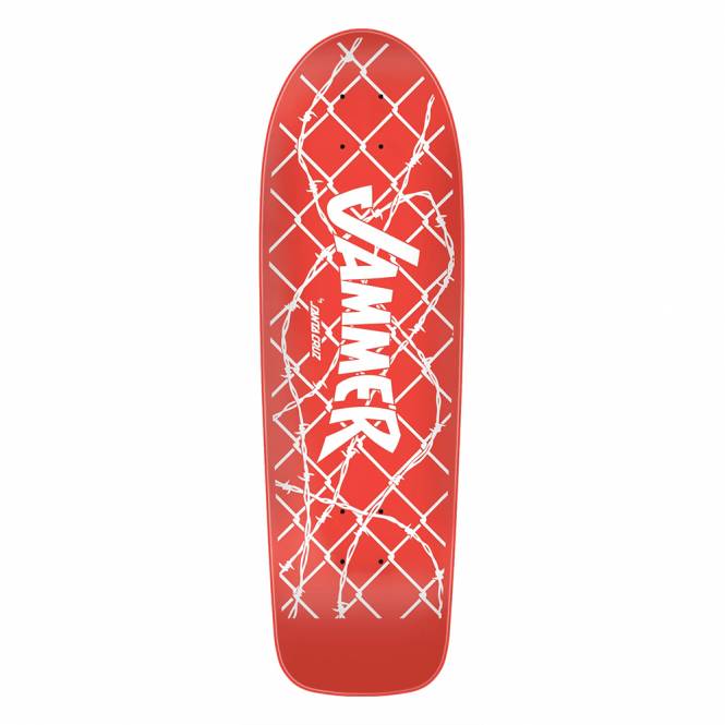 Santa Cruz Skateboards Jammer Red Reissue Skateboard Deck 8.66