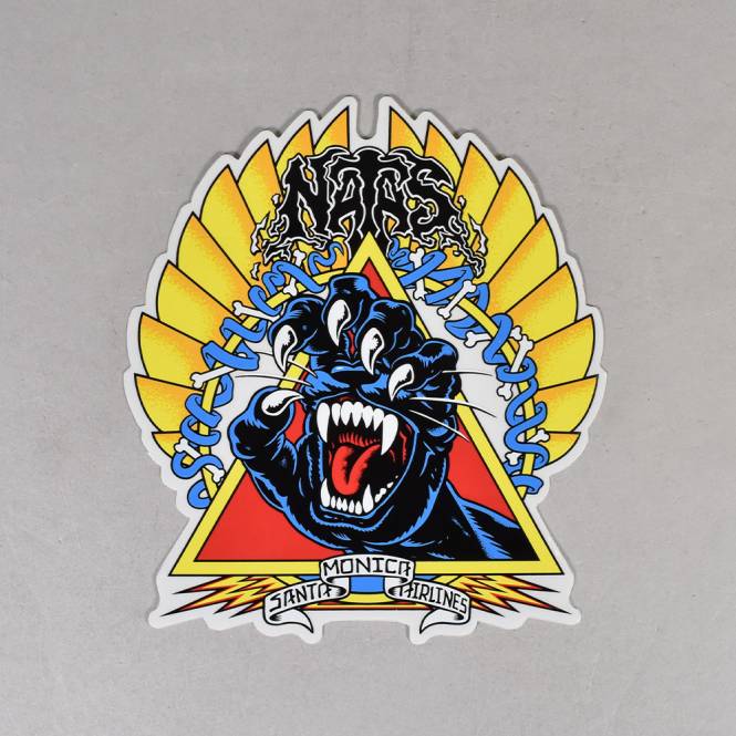 Santa Cruz Skateboards Natas Screaming Panther Sticker -  5'' x 6''
