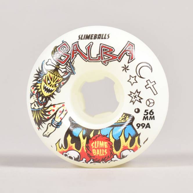 Santa Cruz Skateboards Salba Withdoctor Chubbies 99A (White) Skateboard Wheels 56mm