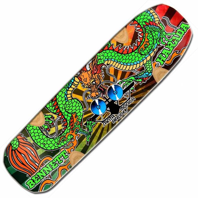 Santa Monica Airlines Skateboards Bennett Harada Dragon Skateboard Deck 9.0