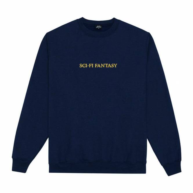 Sci-Fi Fantasy Logo Crewneck - Navy