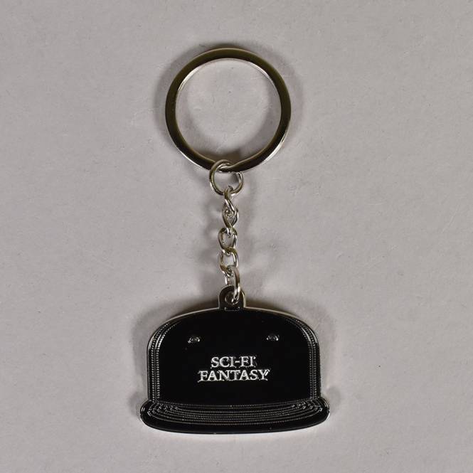 Sci-Fi Fantasy Logo Hat Keychain - Black
