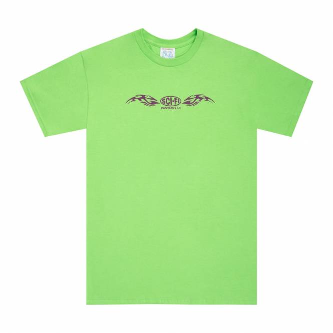 Sci-Fi Fantasy Origin Skate T-Shirt - Lime