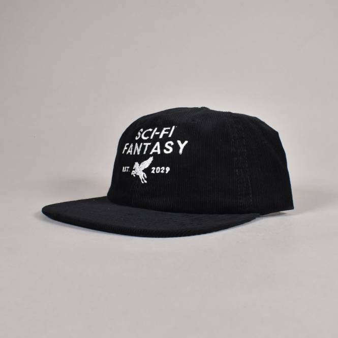Sci-Fi Fantasy Pegasus Snapback Cap - Black 