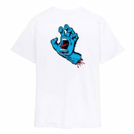 Screaming Hand Chest Skate T-Shirt - White