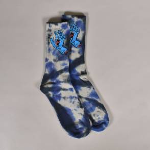 Santa Cruz Skateboards Screaming Hand Tie Dye Sock - Black