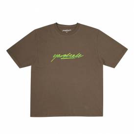 Script Sludge Skate T-Shirt - Tan