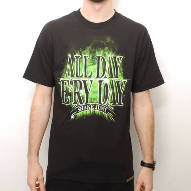 Shake Junt Shake Junt All Day E'ry Day Skate T-Shirt - Black