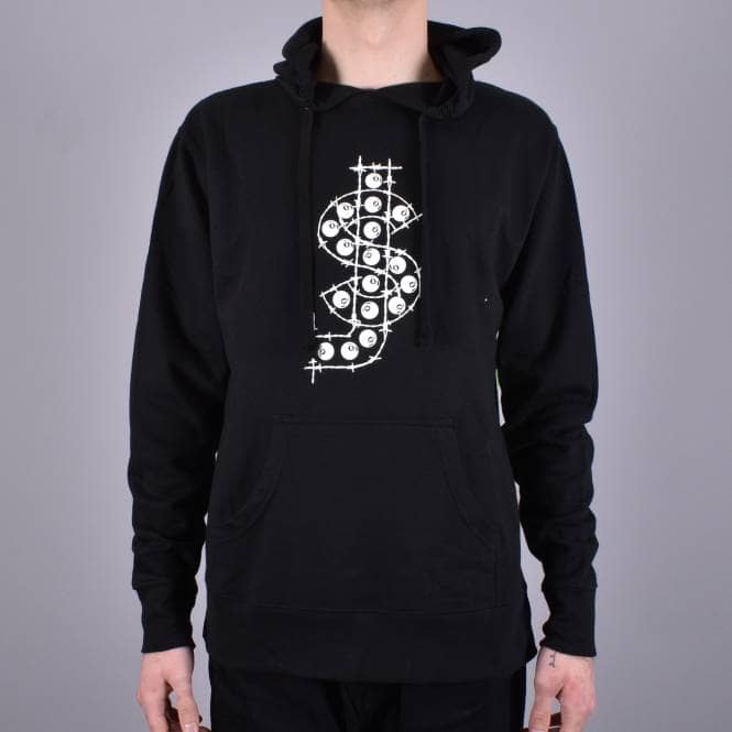 Shake Junt Barbed Wire Pullover Hoodie - Black