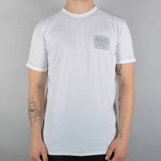 Shake Junt Box Logo Burnout T-Shirt - White