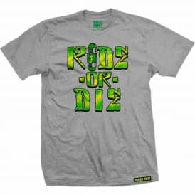 Shake Junt Ride Or Die Skate T-Shirt Heather Grey