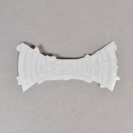 Shatter Span (White) Skateboard Sticker - 6'' x 3''
