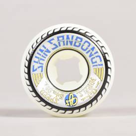 Shin Sanbongi Combos 99A (White) Skateboard Wheels 54mm