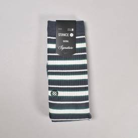Signature Stripe Crew Socks - Turbulance