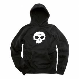 Single Skull Hood - Black