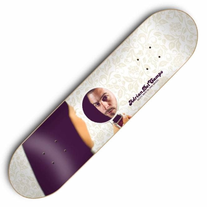 Skate Mental Adrian Del Campo Mirror Skateboard Deck 8.0