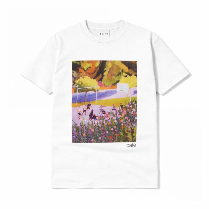 Skateboard Cafe Courts Skate T-Shirt - White 