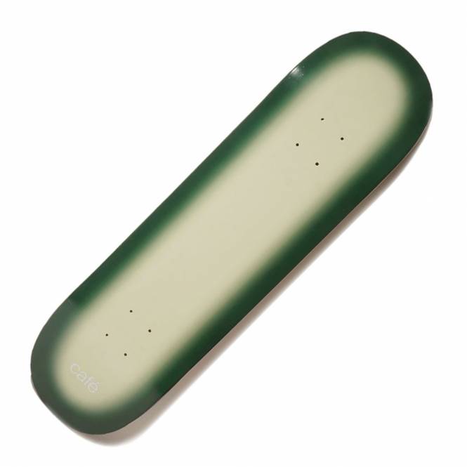 Skateboard Cafe Fade (Ecru/Forest Green) C2 Skateboard Deck 8.5''