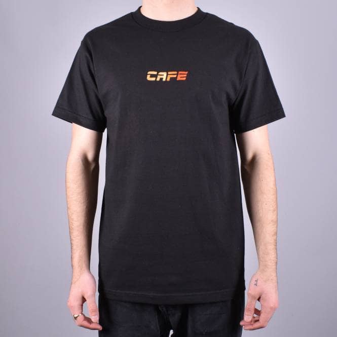 Skateboard Cafe Racer Logo Skate T-Shirt - Black