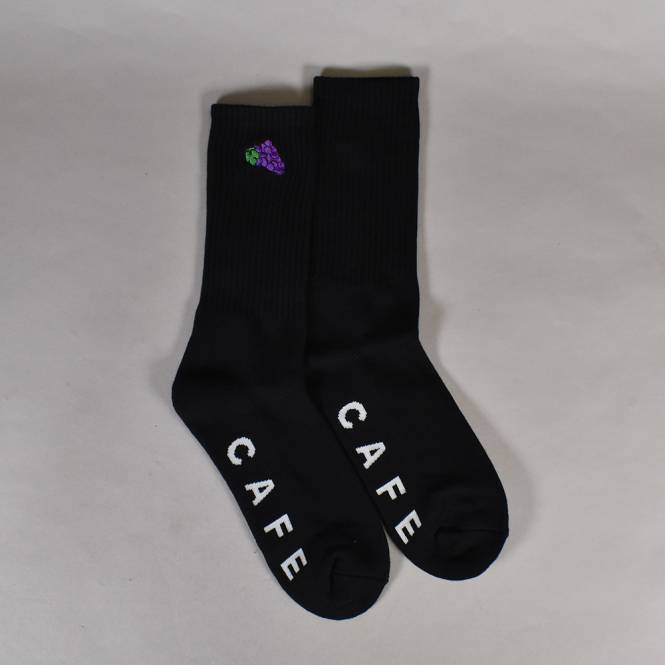 Skateboard Cafe Vino Socks - Black