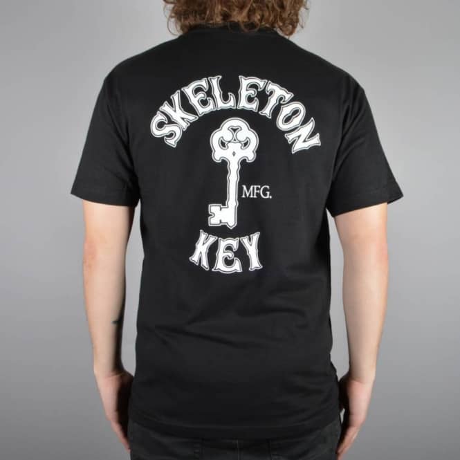 Skeleton Key MFG Branded Skate T-Shirt - Black