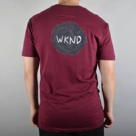 Sketch Ball Skate T-Shirt - Wine
