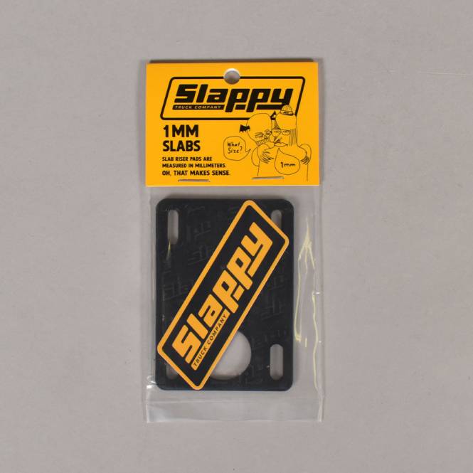 Slappy Trucks Slabs (Black) Skateboard Riser Pad - 1mm