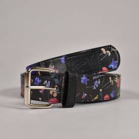 Smell The Flowers Belt - Burgundy