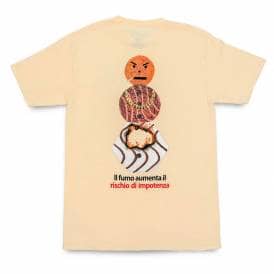 Smokers Warning Snackman Skate T-Shirt - Natural