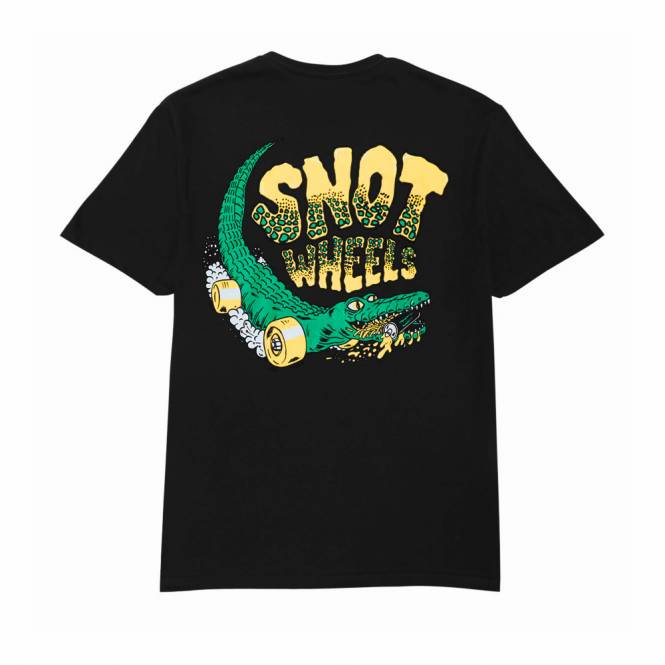 Snot Wheel Co. Gator Skate T-Shirt - Black