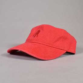 Solid Leagues Snapback Cap - Washed Scarlet