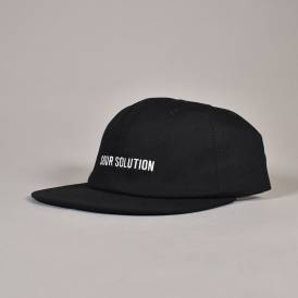 Solution Snapback Cap - Black
