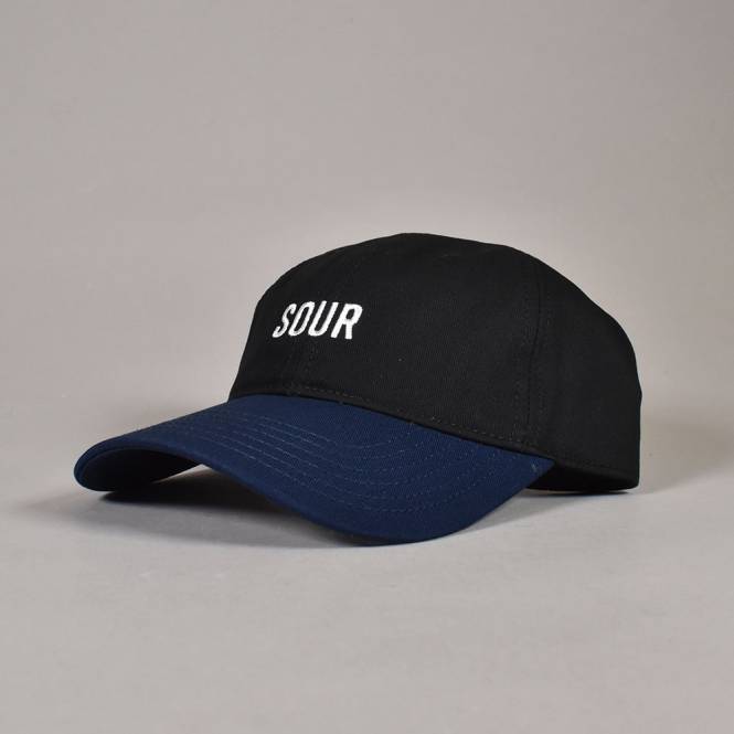 Sour Solution Skateboards Army Dad Strapback Cap - Black/Blue