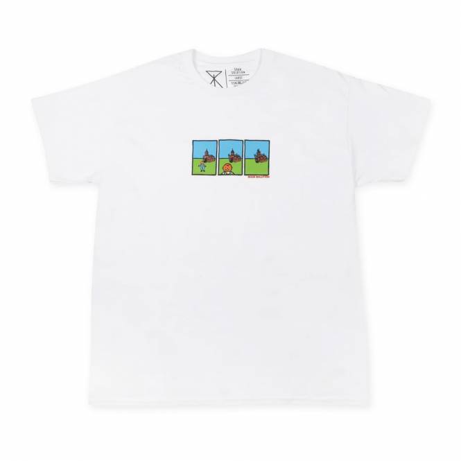 Sour Solution Skateboards Burn Skate T-Shirt - White