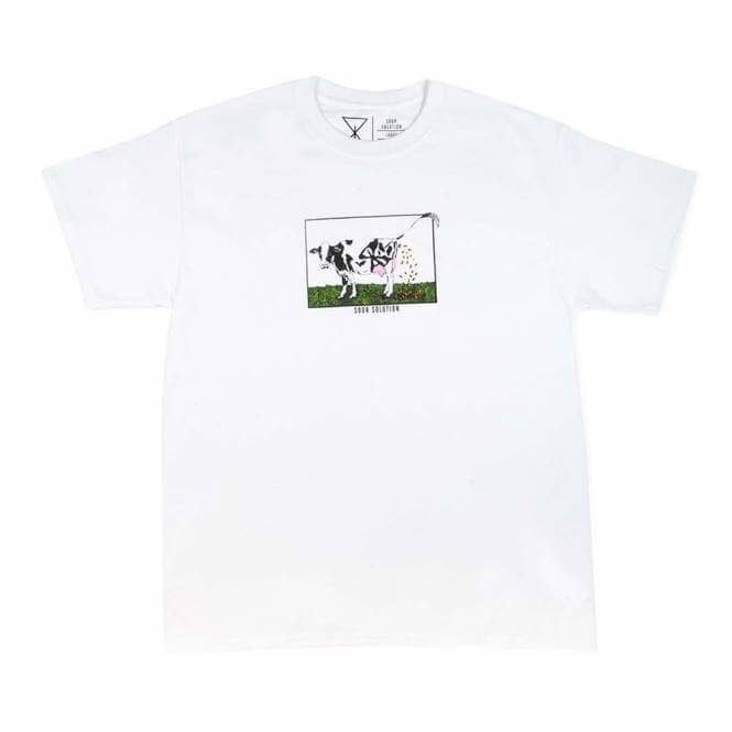 Sour Solution Skateboards Shitcoin Skate T-Shirt - White