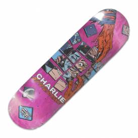 Spelzini Interchangeable (Pink Stain) Skateboard Deck 8.0''