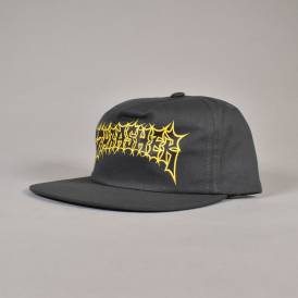 Spikey Snapback Cap - Charcoal