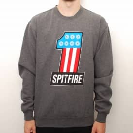 Spitfire #1 Crewneck Sweater - Charcoal
