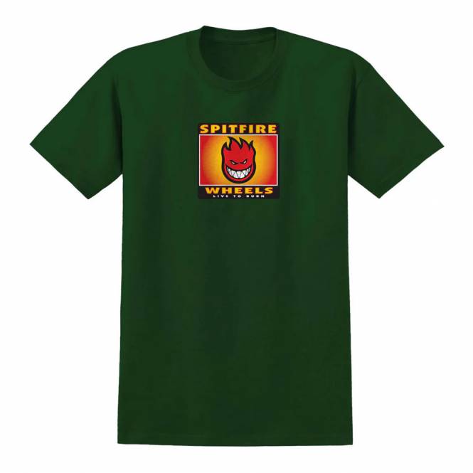 Spitfire Wheels Bighead Box Skate T-Shirt - Forest