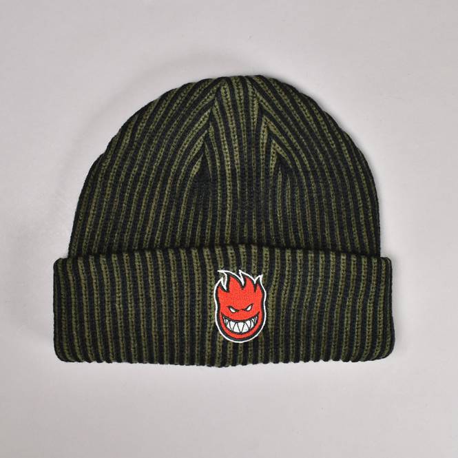 Spitfire Wheels Bighead Fill Beanie - Olive/Black/Red