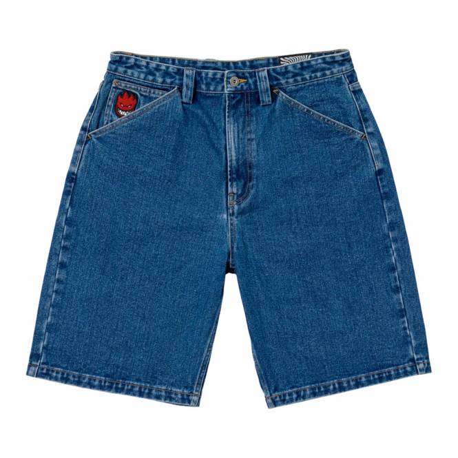 Spitfire Wheels Bighead Fill Denim Short - Medium Stone Wash