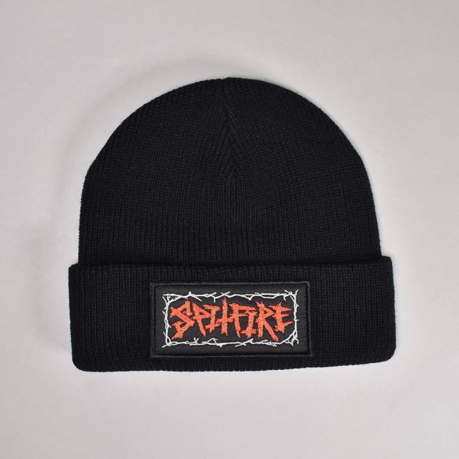 Spitfire Wheels Gasmask Script Patch Beanie - Black