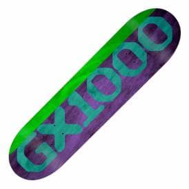 Split Veneer (Purple/Green/Teal Logo) Skateboard Deck 8.0''