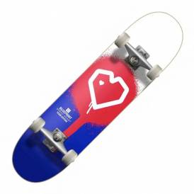 Spray Heart Blue/Red/White Complete Skateboard - 8.25'' 