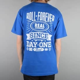 Stacked Back Skate T-Shirt - Royal