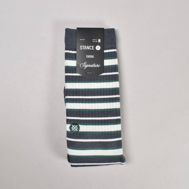 Stance Socks Signature Stripe Crew Socks - Turbulance