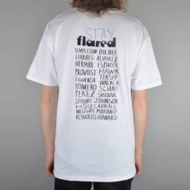 Stay Flared Skate T-Shirt - White