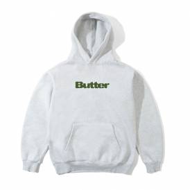 Stencil Logo Pullover Hood - Ash